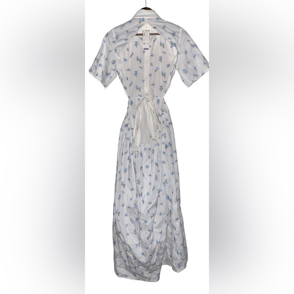 Urban Outfitters Sister Jane Women Lapris Shell Embroidered Shirtdress Midi M EW - Picture 2 of 11